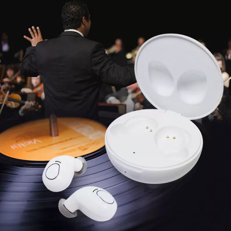 All Charged Up Bluetooth Earbuds With Wireless Charging Pad - White / 1 - Electronics