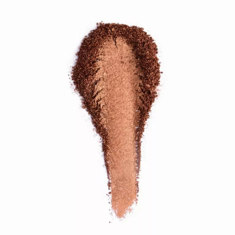 Bronze eyeshadow swatch with shimmery finish