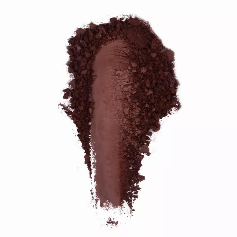Deep burgundy eyeshadow swatch with rich, velvety pigment