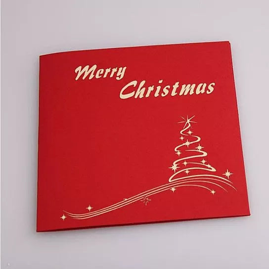 3D Christmas Tree Greeting Cards Memories Treasured Forever - Apparel and Accessories | 1 Pack of 3, Apparel and…