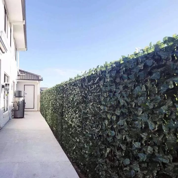 Artificial Green Silk Ivy Privacy Fence Roll 94" x 39" - 1 - Home Decor