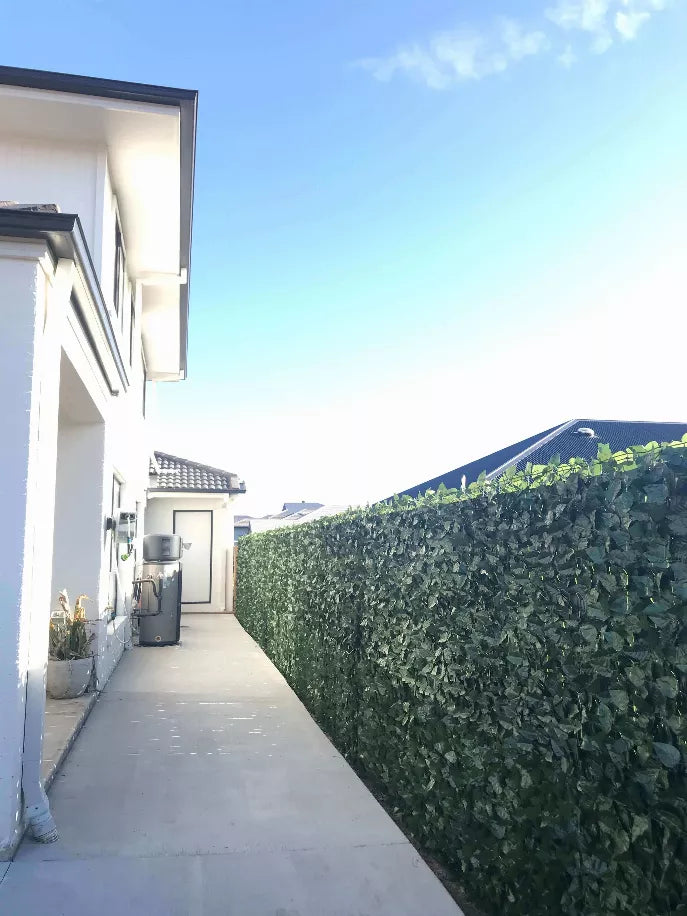 Artificial Green Silk Ivy Privacy Fence Roll 94" x 39" - 1 - Home Decor