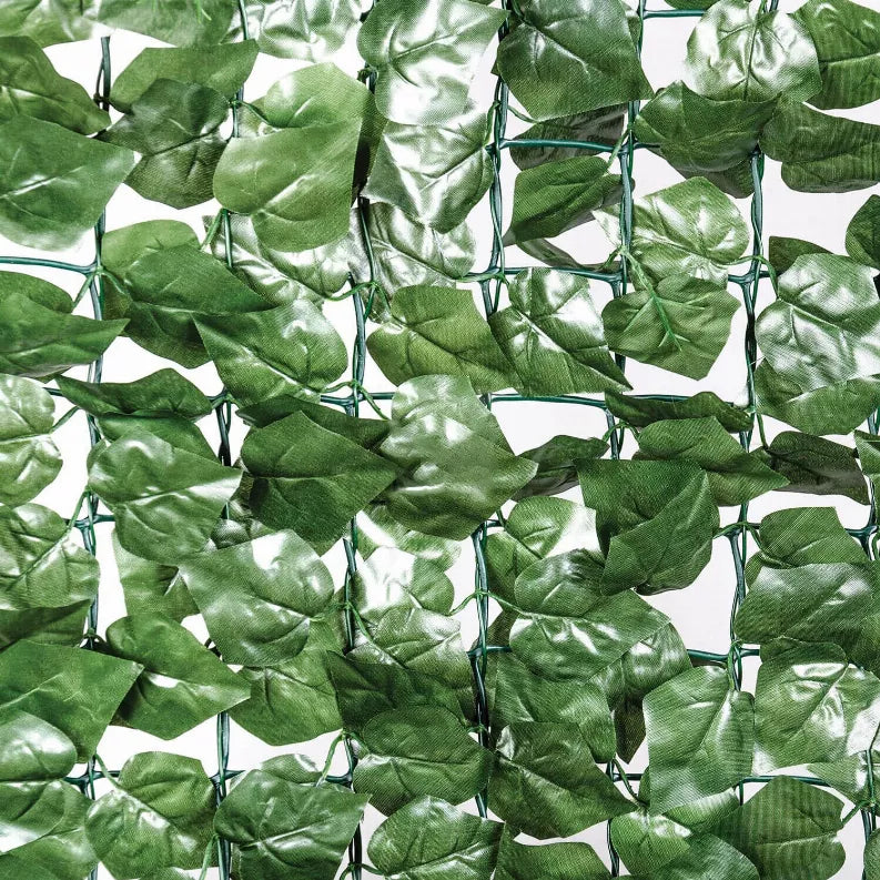 Artificial Green Silk Ivy Privacy Fence Roll 94" x 39" - 1 - Home Decor