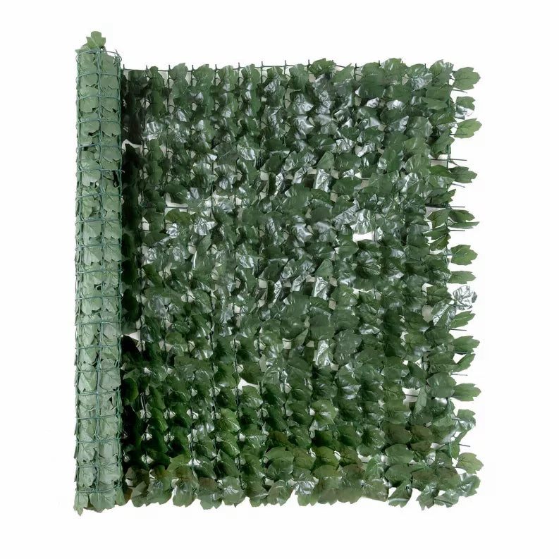 Artificial Green Silk Ivy Privacy Fence Roll 94" x 39" - 1 - Home Decor