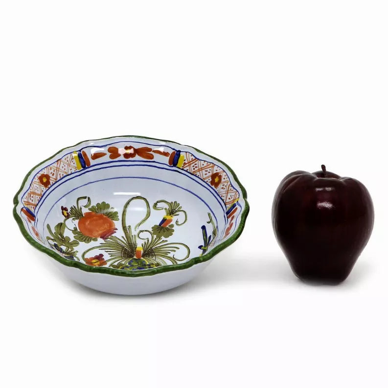 FAENZA-CARNATION Salad/Cereal Bowl - 1 / 7 DIAM. X 2.25 HIGH (Dimensions measured in Inches) / Cereal Bowl - Kitchen