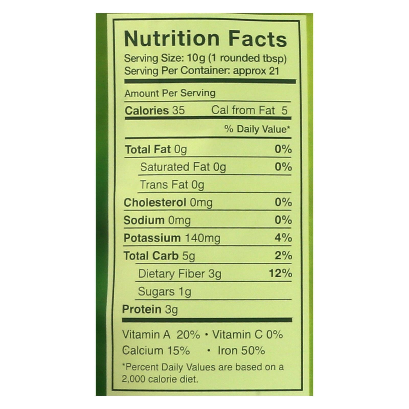 Kuli Kuli Pure Moringa Vegetable Powder - 7.4 Oz. - GreatEagleInc