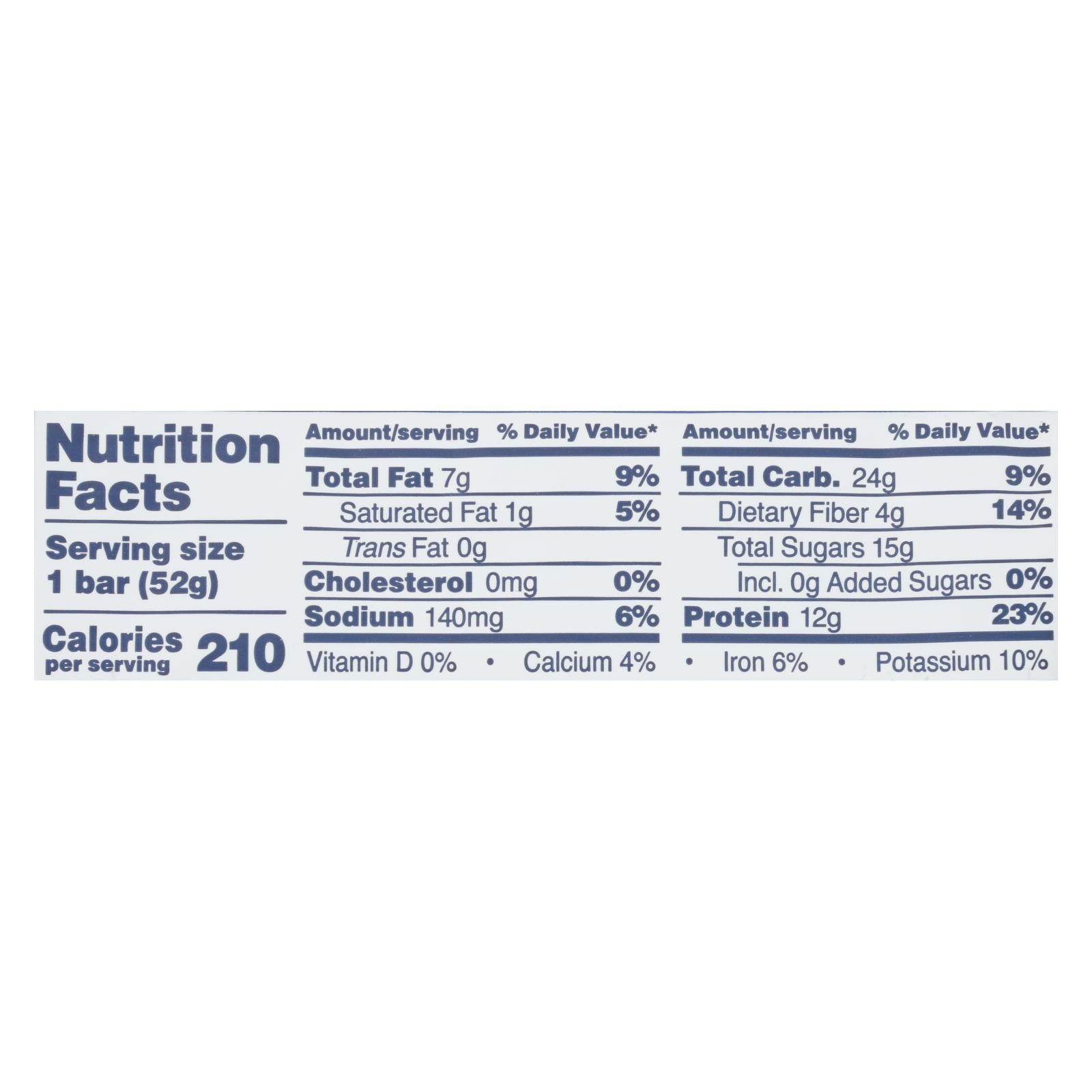Rxbar - Protein Bar - Blueberry - Case Of 12 - 1.83 Oz. - GreatEagleInc
