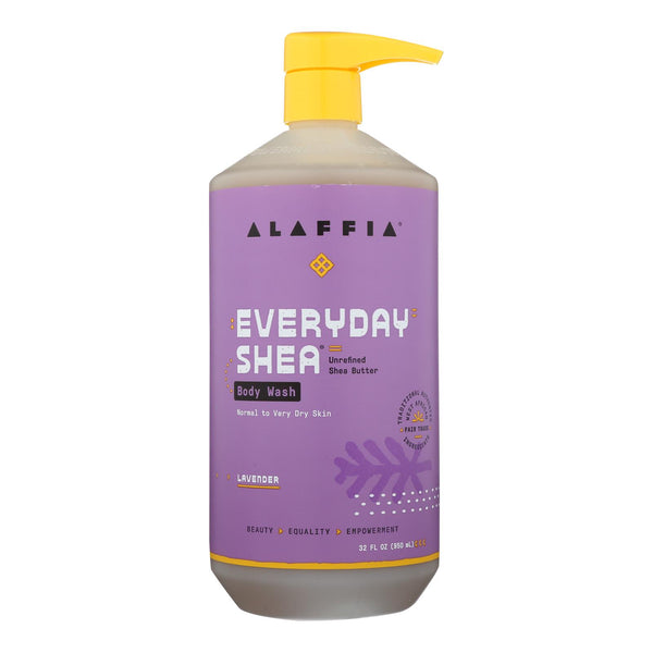 Alaffia - Everyday Body Wash - Shea Lavender - 32 Oz. - GreatEagleInc