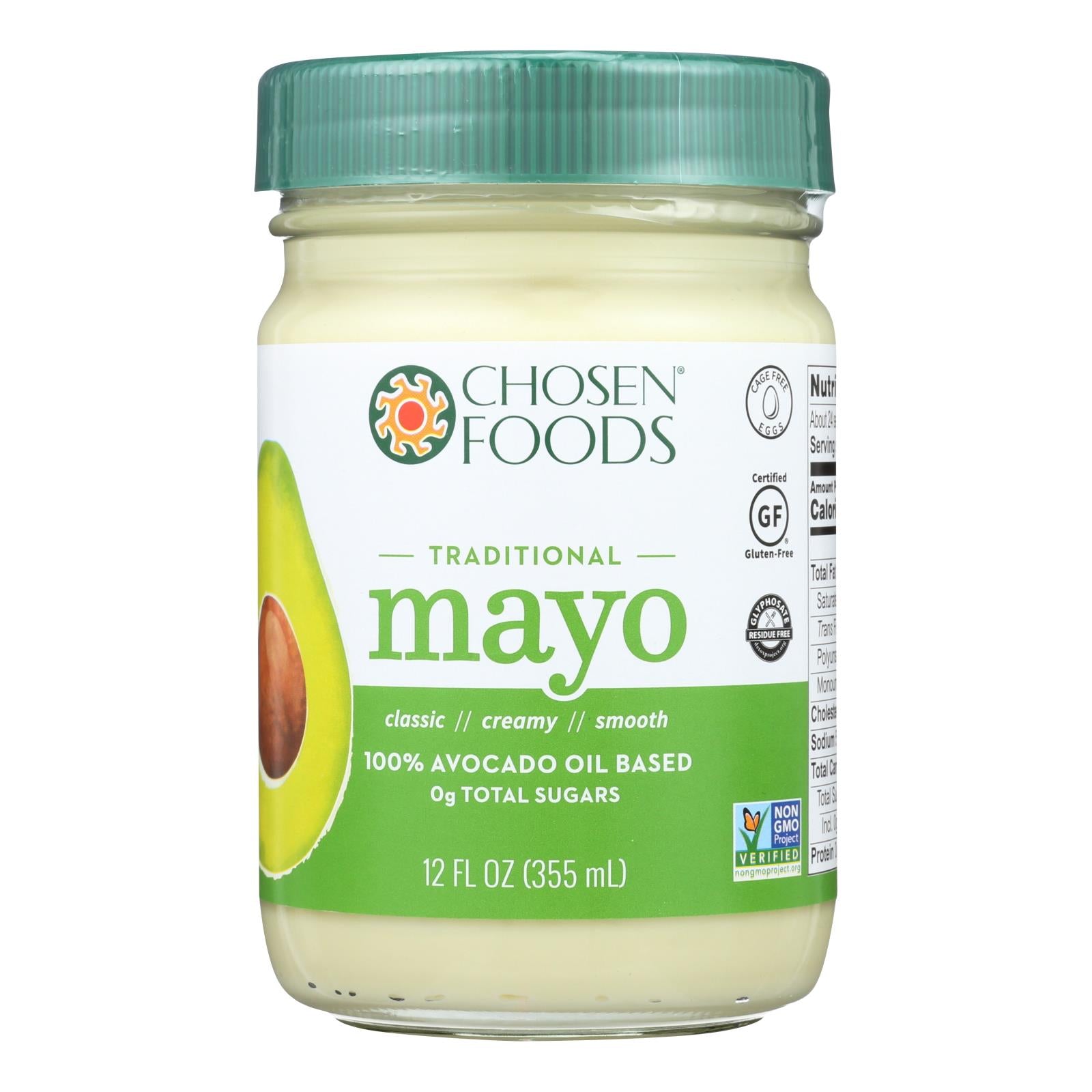 Chosen Foods Avocado Oil - Mayo - Case Of 6 - 12 Oz. - GreatEagleInc