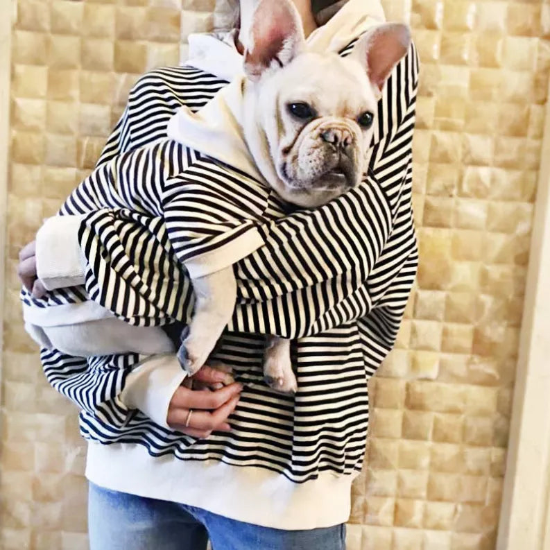 Black Stripe - Matching Pet and Owner Clothing Set - Black / 1 / Small - Pet Supplies