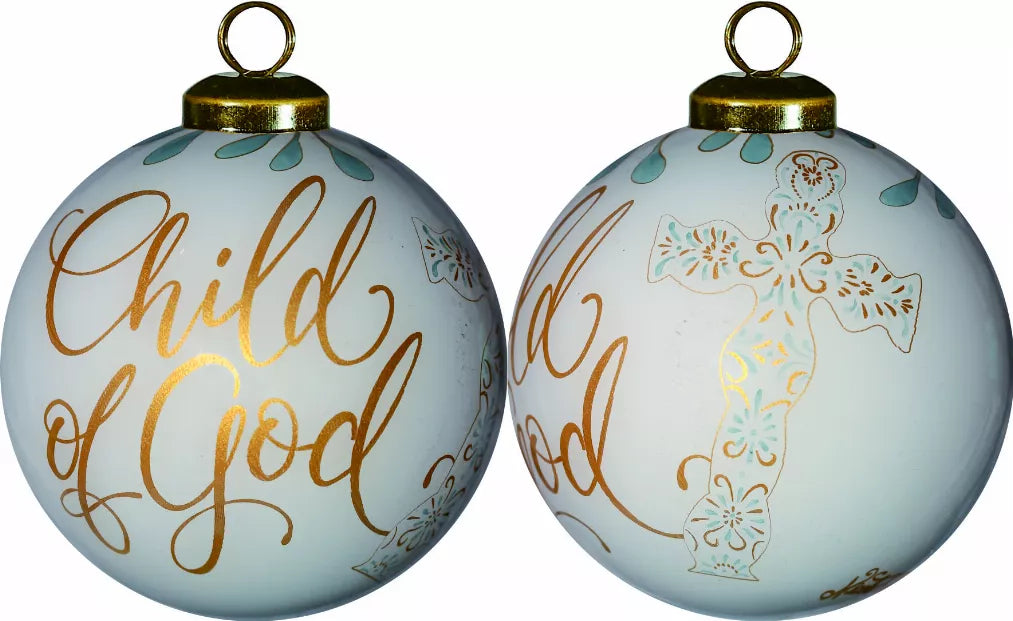Child of God Hand Painted Glass Ornament - 1 - Home Decor