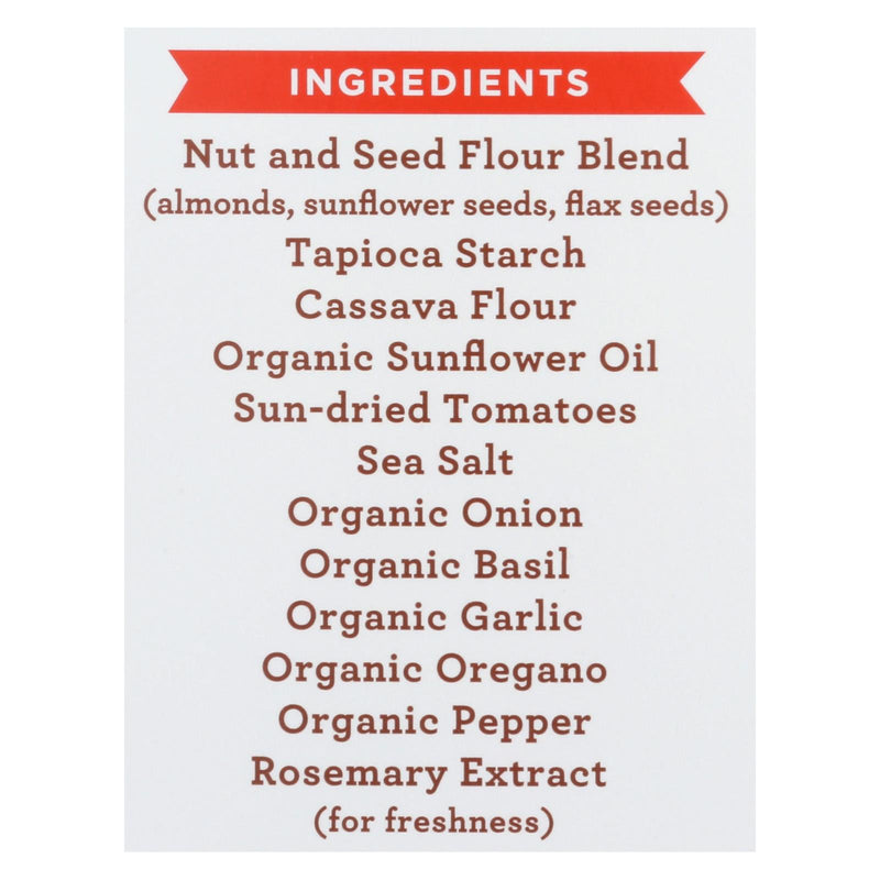 Simple Mills Sun Dried Tomato And Basil Almond Flour Crackers - Case Of 6 - 4.25 Oz. - GreatEagleInc