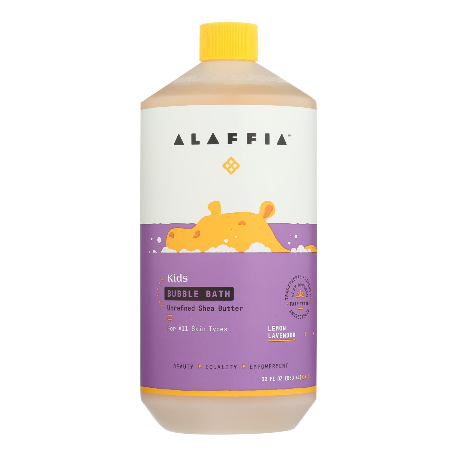 Alaffia - Everyday Bubble Bath - Lemon Lavender - 32 Fl Oz. - GreatEagleInc