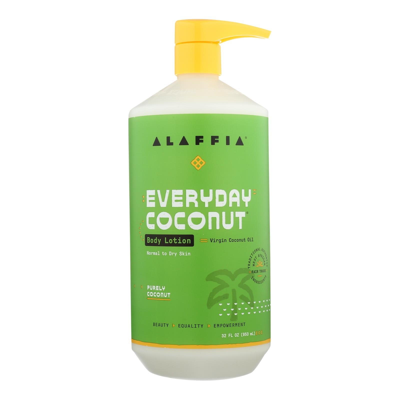 Alaffia - Everyday Lotion - Hydrating Coconut - 32 Fl Oz. - GreatEagleInc