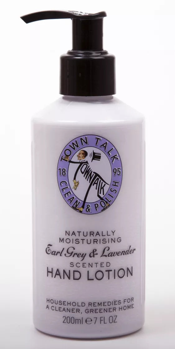 Hand lotion bottle with pump, Earl Grey & Lavender scented, 200ml (7 fl oz)