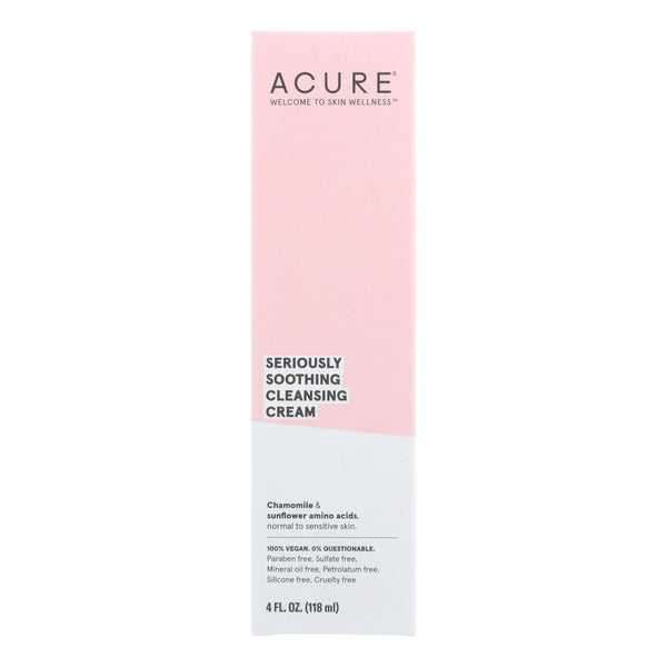 Acure - Sensitive Facial Cleanser - Peony Extract And Sunflower Amino Acids - 4 Fl Oz. - GreatEagleInc