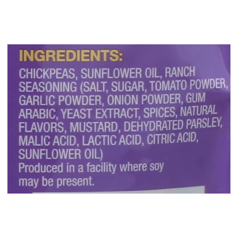 Biena Chickpea Snacks - Rockin' Ranch - Case Of 8 - 5 Oz. - GreatEagleInc