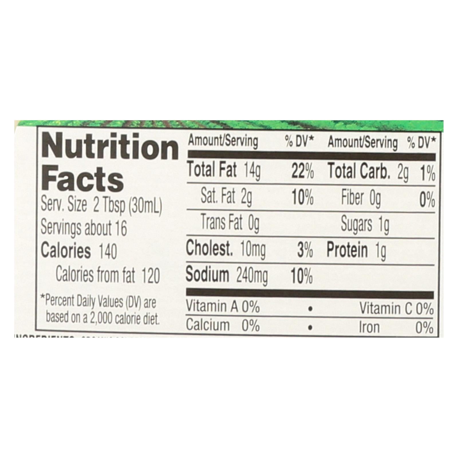 Hidden Valley Organic Ranch - Original - Case Of 6 - 16 Fl Oz. - GreatEagleInc