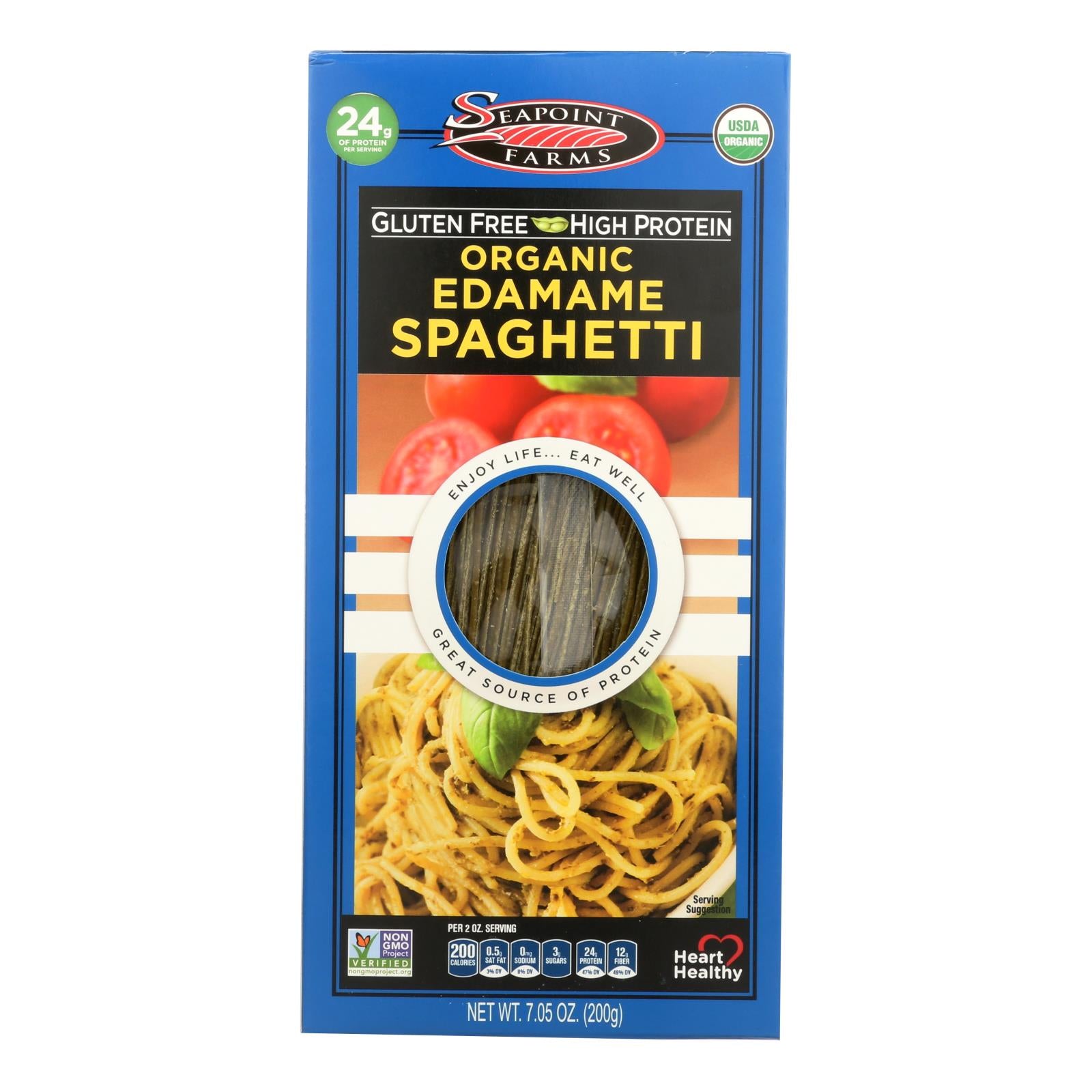 Seapoint Farms Edamame Spaghetti - Case Of 12 - 7.5 Oz. Default Title