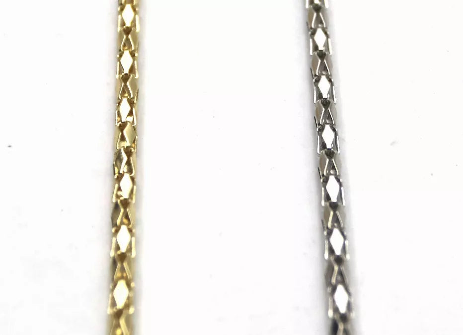 Metal eyeglasses holder chains, gold and silver, hanging link design