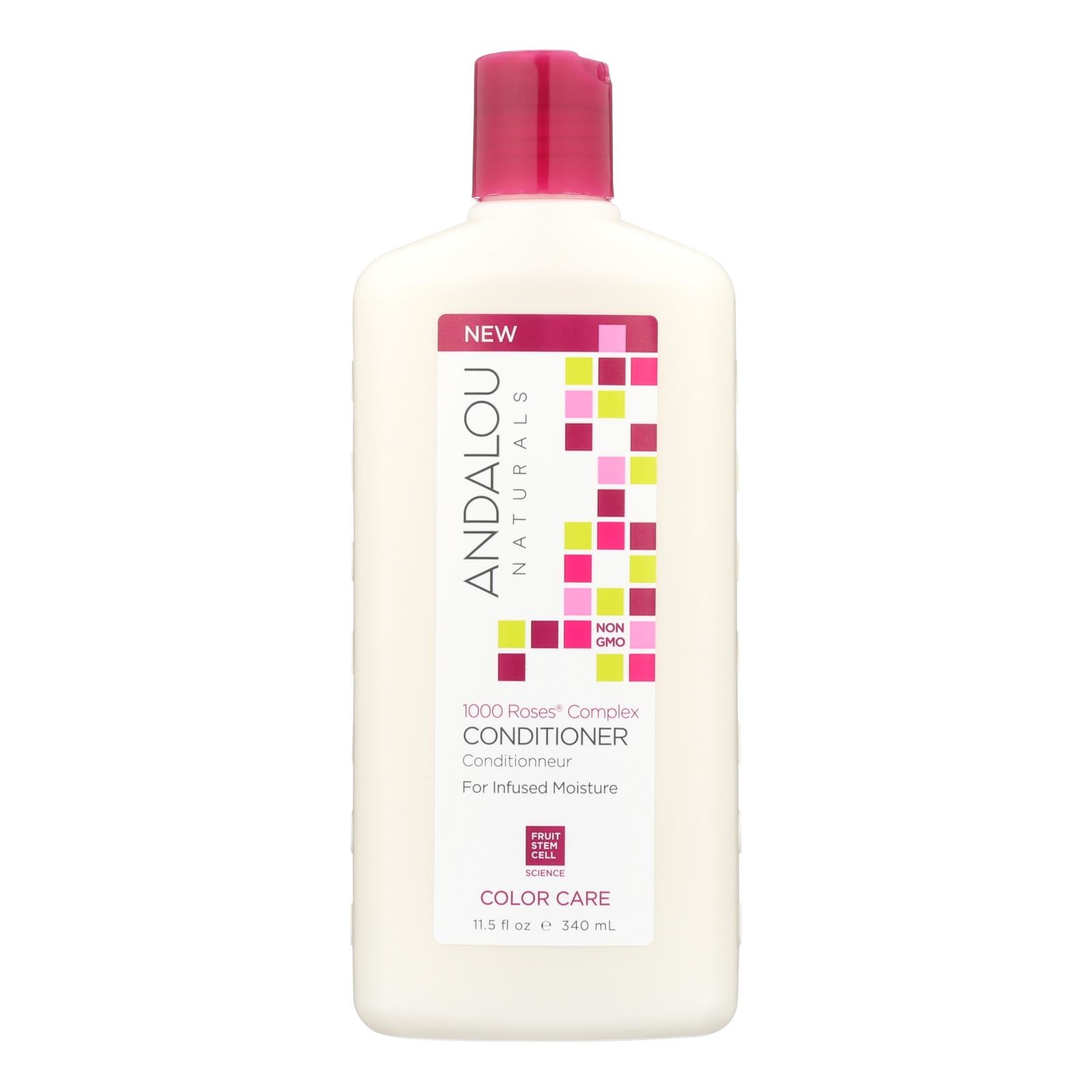 Andalou Naturals Color Care Conditioner -1000 Roses Complex - 11.5 Fl Oz - GreatEagleInc