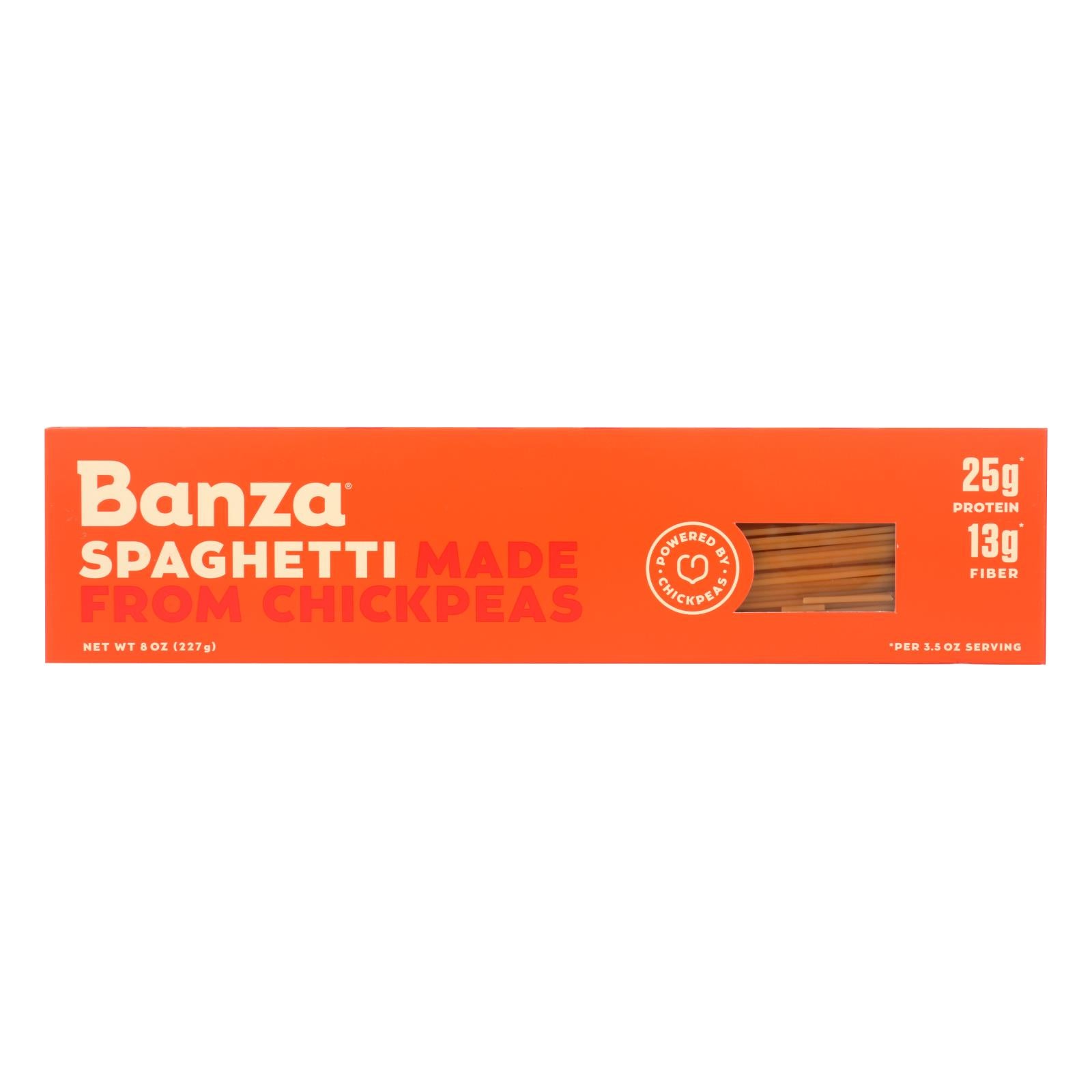 Banza - Chickpea Pasta - Spaghetti - Case Of 12 - 8 Oz. - GreatEagleInc