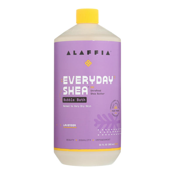 Alaffia - Everyday Bubble Bath - Lavender - 32 Fl Oz. - GreatEagleInc