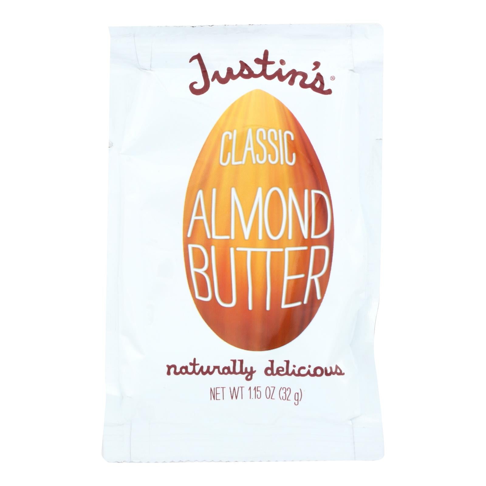 Justin's Nut Butter Squeeze Pack - Almond Butter - Classic - Case Of 10 - 1.15 Oz. - GreatEagleInc