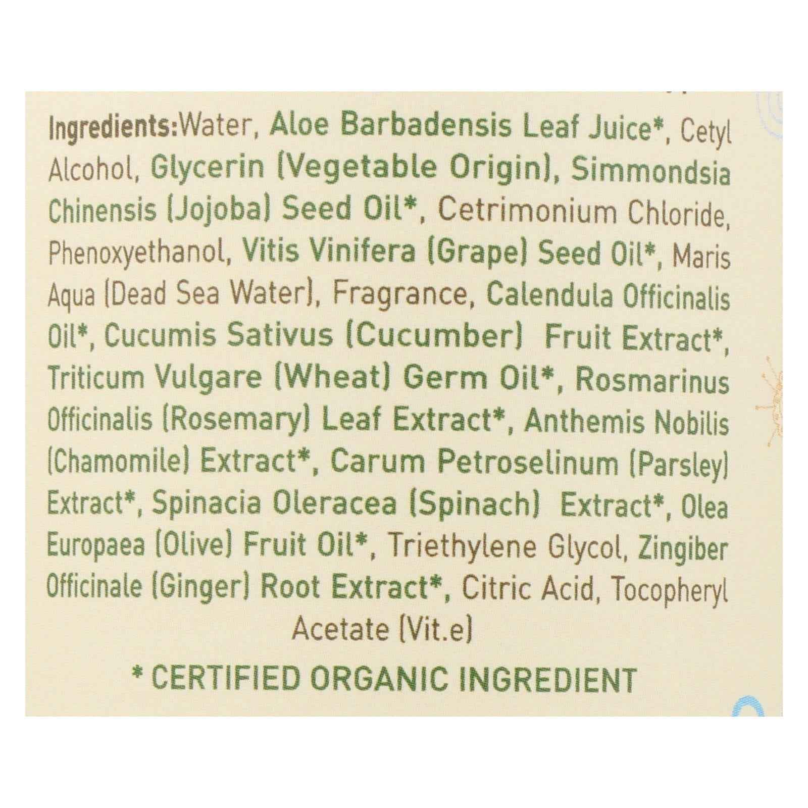 Ecolove Conditioner - Green Vegetables Family Conditioner For All Hair Types - Case Of 1 - 17.6 Fl Oz.