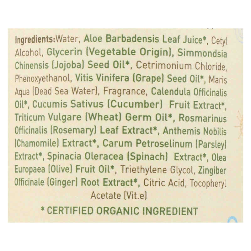 Ecolove Conditioner - Green Vegetables Family Conditioner For All Hair Types - Case Of 1 - 17.6 Fl Oz.