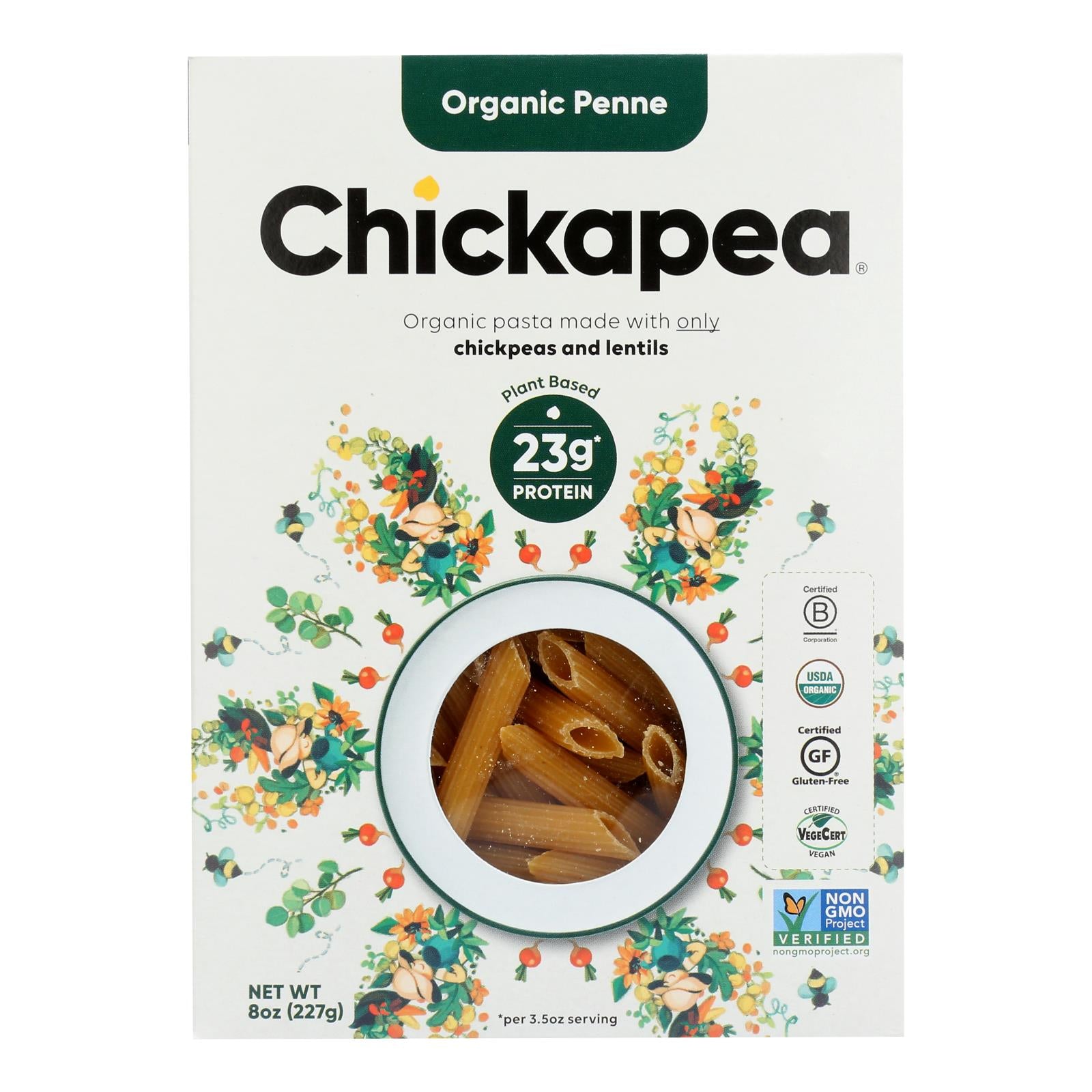 Chickapea Pasta - Pasta - Penne - Case Of 6 - 8 Oz. Default Title