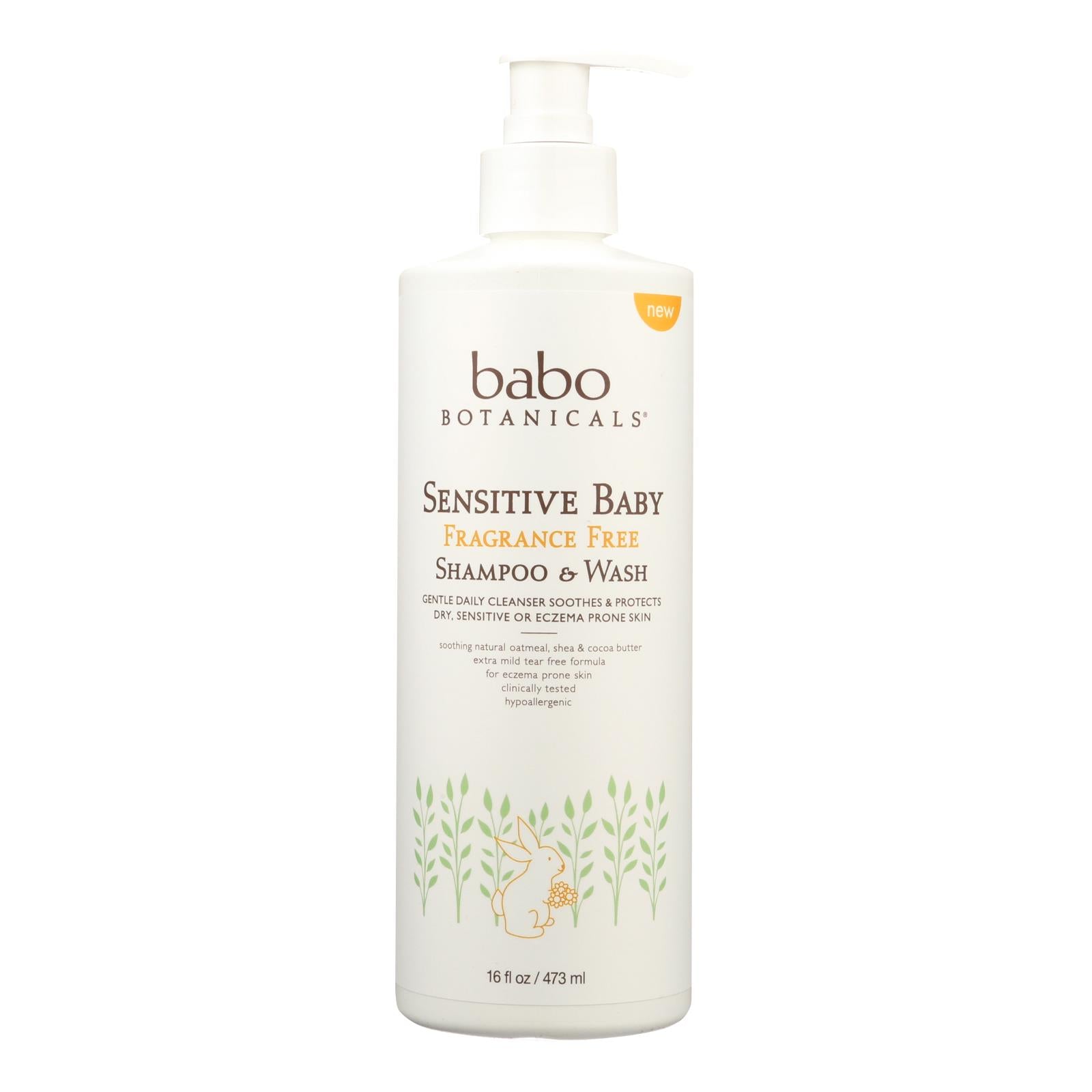 Babo Botanicals - Body Wash - Fragrance Free - 1 Each - 16 Fl Oz. - GreatEagleInc