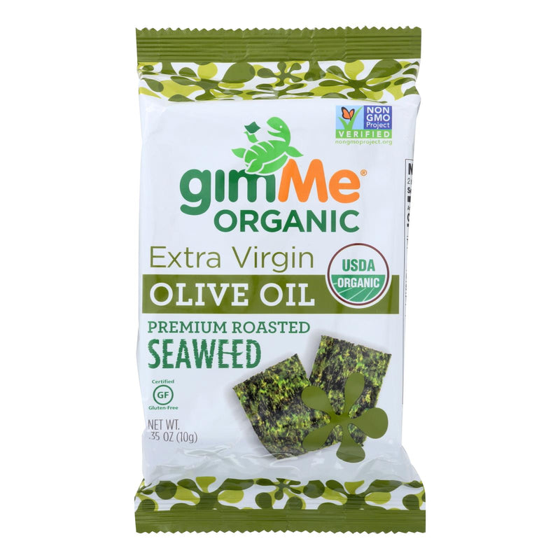 Gimme Seaweed Snacks Seaweed Snack - Organic - Extra Virgin Olive Oil - Case Of 12 - .35 Oz