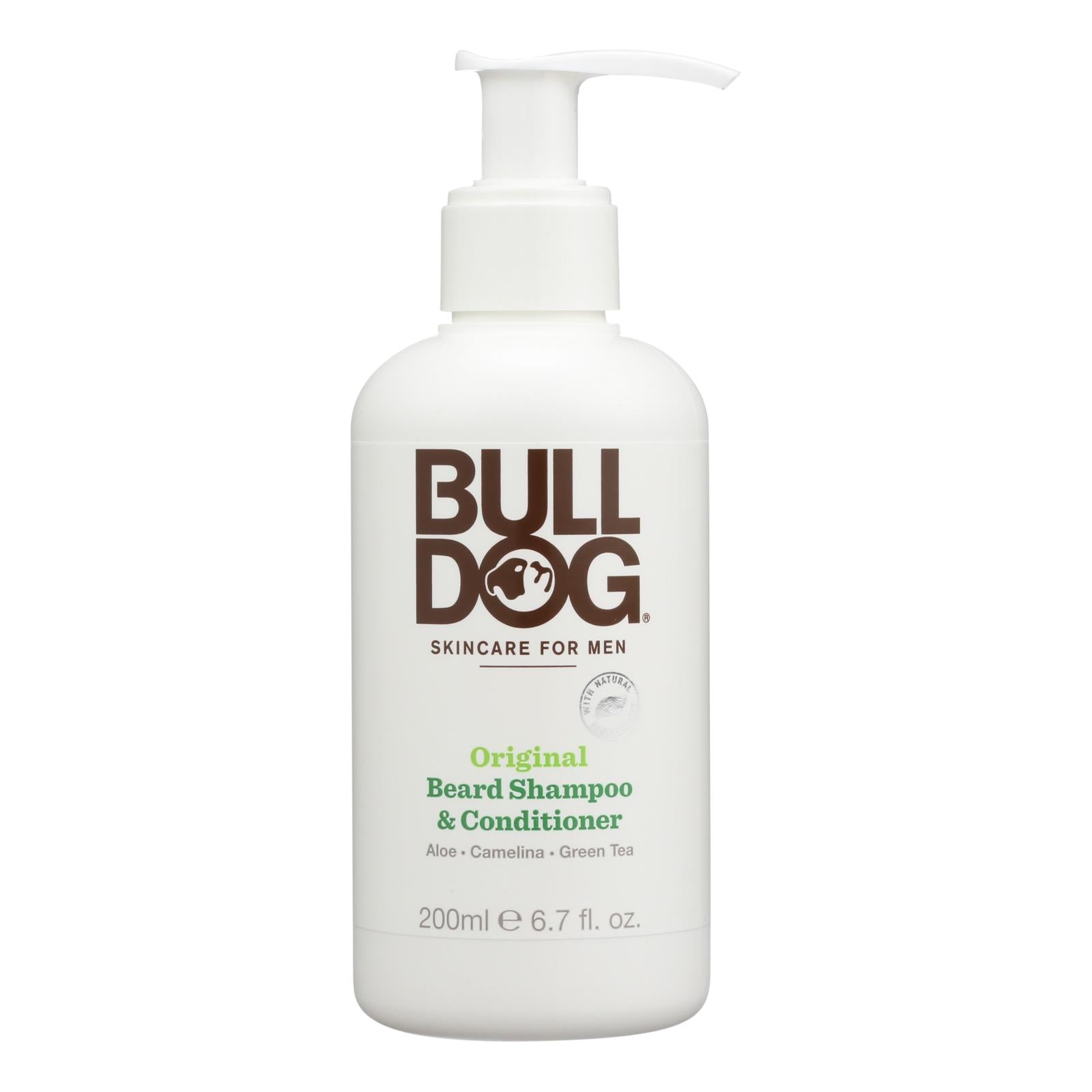 Bulldog Natural Skincare - Beard Shampoo - Conditioner - Original - 6.7 Fl Oz - GreatEagleInc