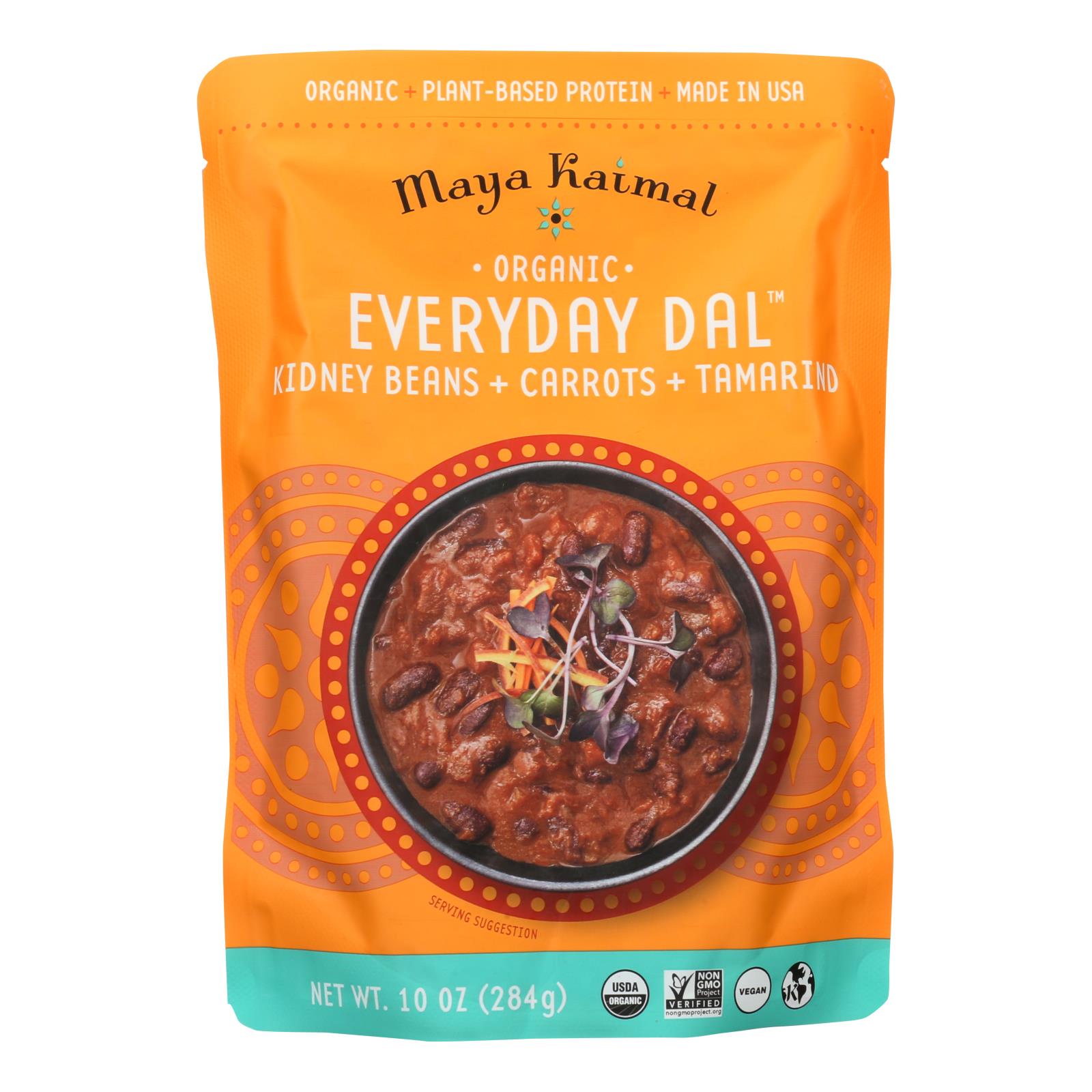 Maya Kaimal - Organic Everyday Dal - Kidney Bean Carrot Tamarind - Cs Of 6 -10 Oz - GreatEagleInc