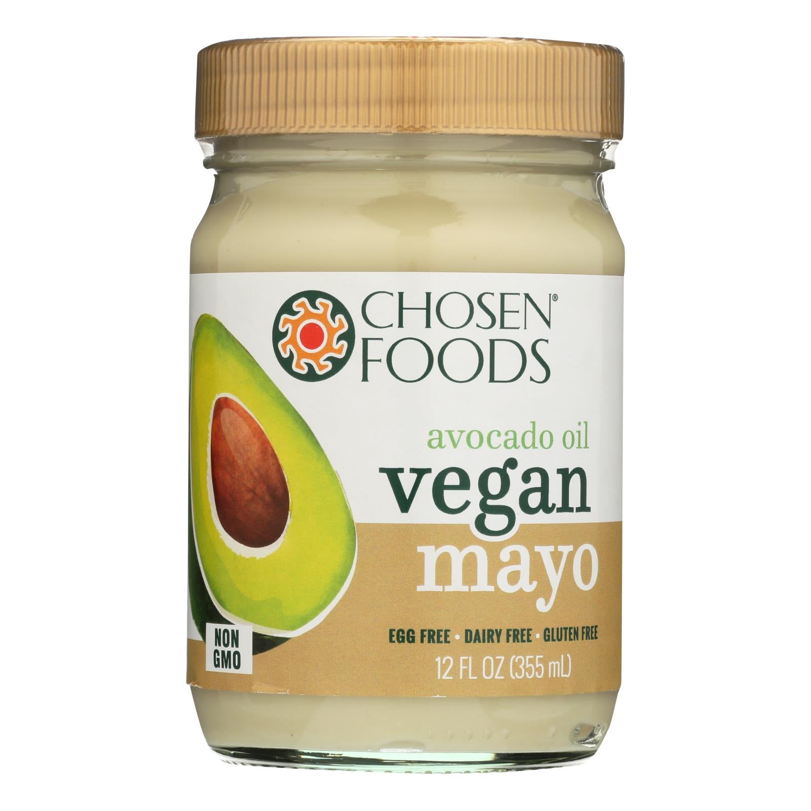 Chosen Foods - Avocado Oil Vegan Mayo - Case Of 6 - 12 Oz. - GreatEagleInc