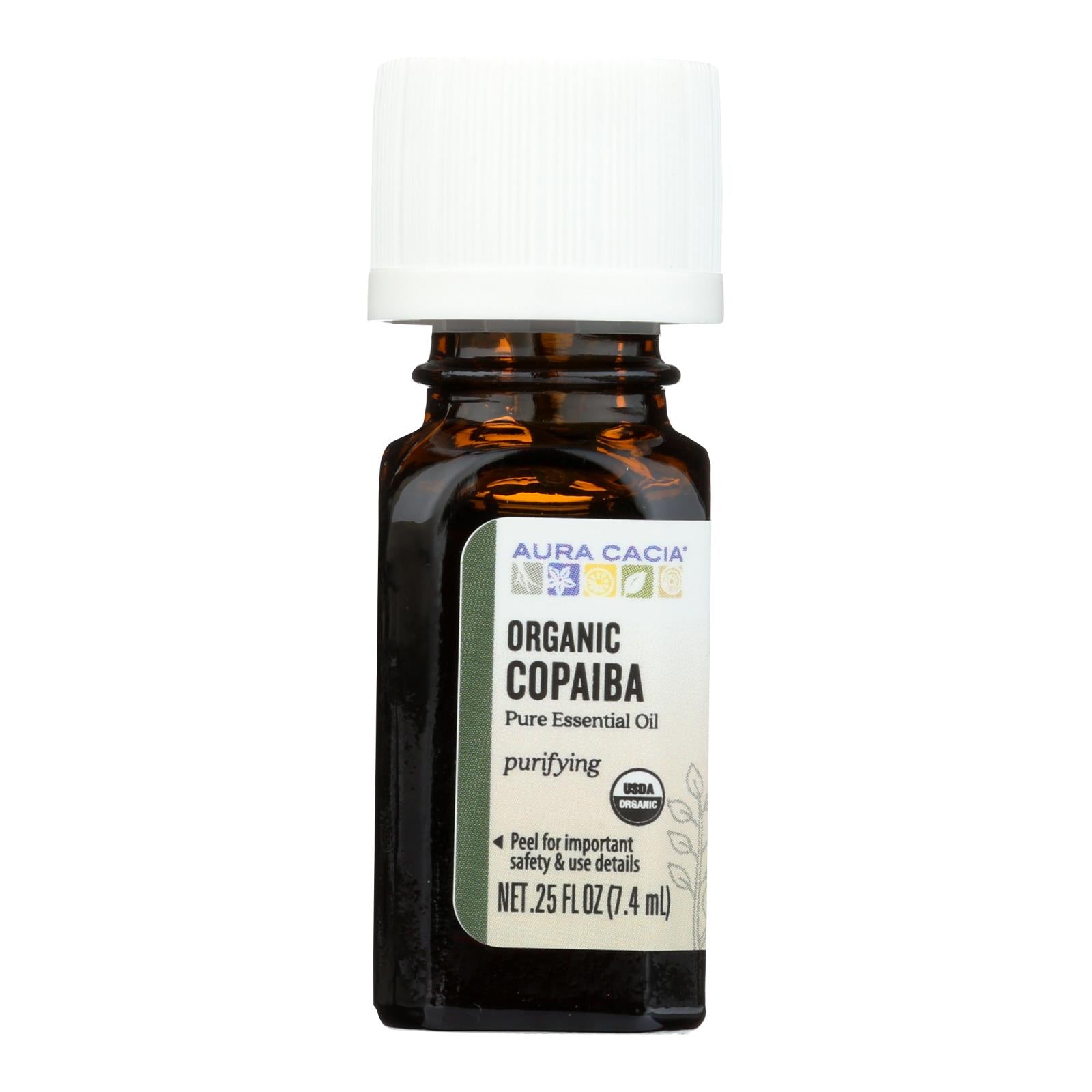 Aura Cacia - Essential Oil - Copaiba - Case Of 1 - .25 Fl Oz. - GreatEagleInc