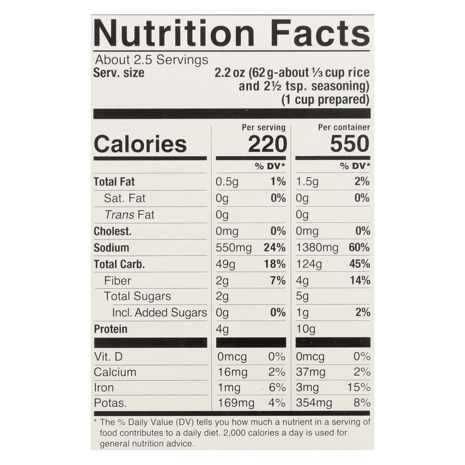 Lundberg Family Farms - Rice And Seasoning Mix - Spanish Style - Case Of 6 - 5.50 Oz. - GreatEagleInc