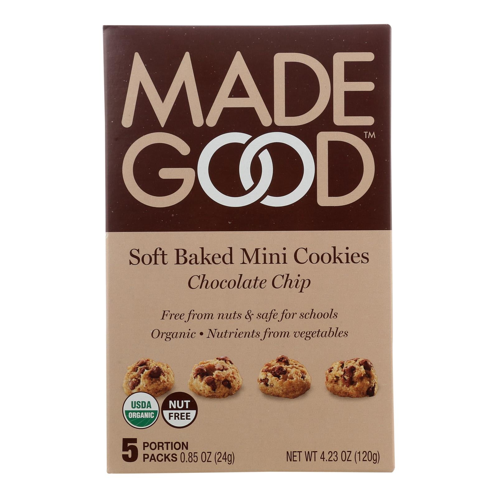 Made Good - Cookies - Soft Chocolate Chip - Case Of 6 - 4.25 Oz. - GreatEagleInc