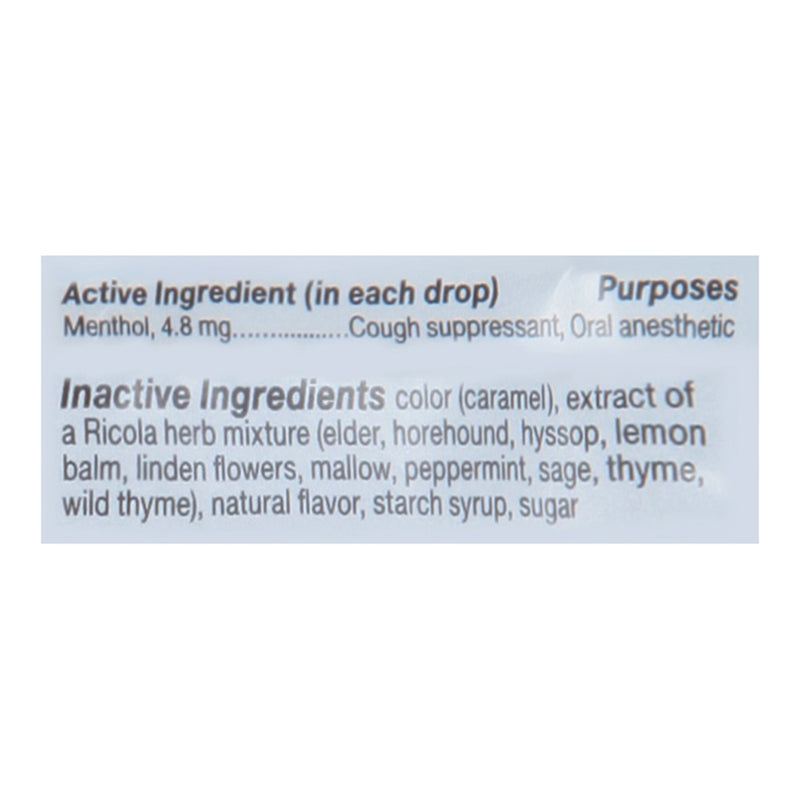 Ricola - Cough Drop Original Herb - Case Of 8-21 Ct - GreatEagleInc
