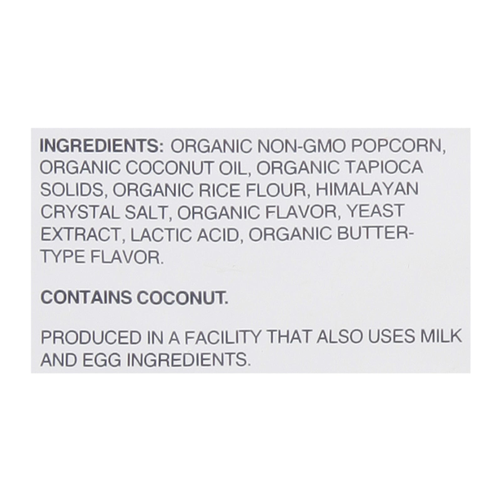 Lesser Evil - Popcorn No Chs Chsiness - Case Of 12-4.6 Oz - GreatEagleInc