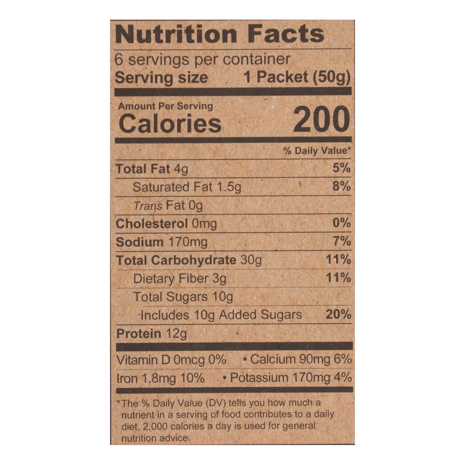 Kodiak Cakes - Oatmeal Choc Chip Packets - Cs Of 6-6/1.76oz - Home & Garden