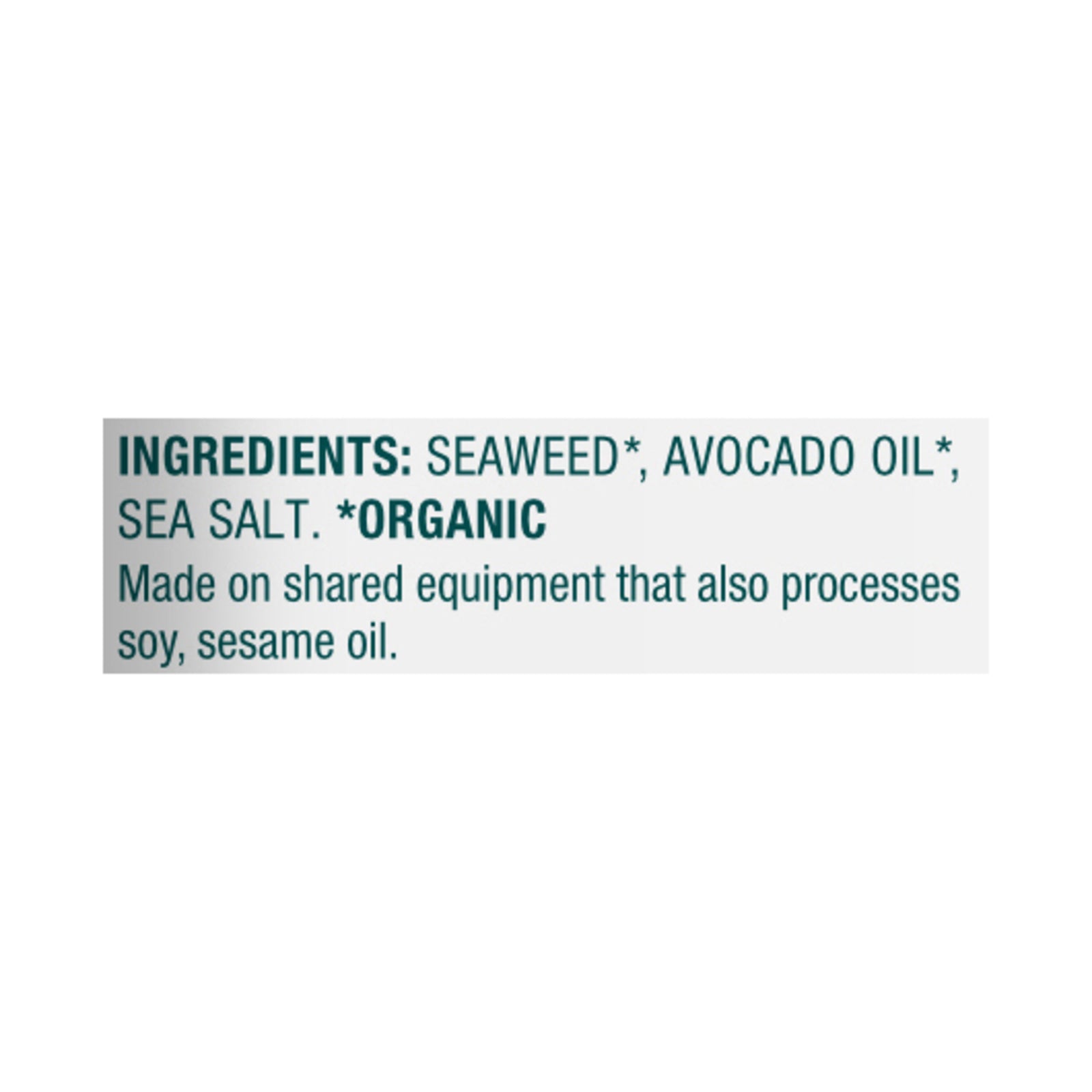Gimme Seaweed Snacks - Seawd Snack Avocado Oil - Case Of 10-.92 Oz - GreatEagleInc