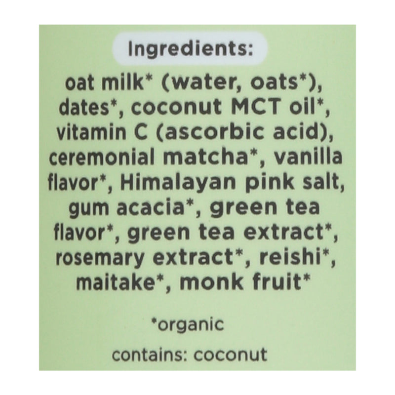 Pop & Bottle - Grn/tea Matcha Latte - Case Of 12-8 Fz - GreatEagleInc