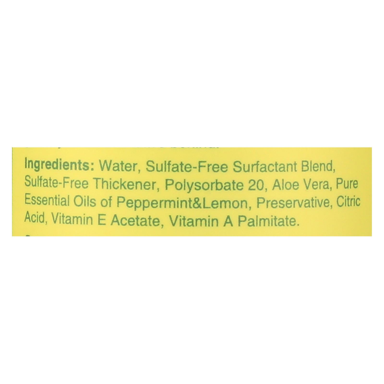 Rebel Green Hand Soap - Peppermint - Lemon - Case Of 4 - 16.9 Fl Oz - GreatEagleInc