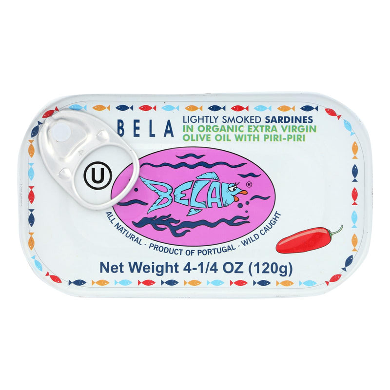 Bela-olhao Sardines - Sardines Piri Piri Smoke - Case Of 12-4.23 Oz - GreatEagleInc