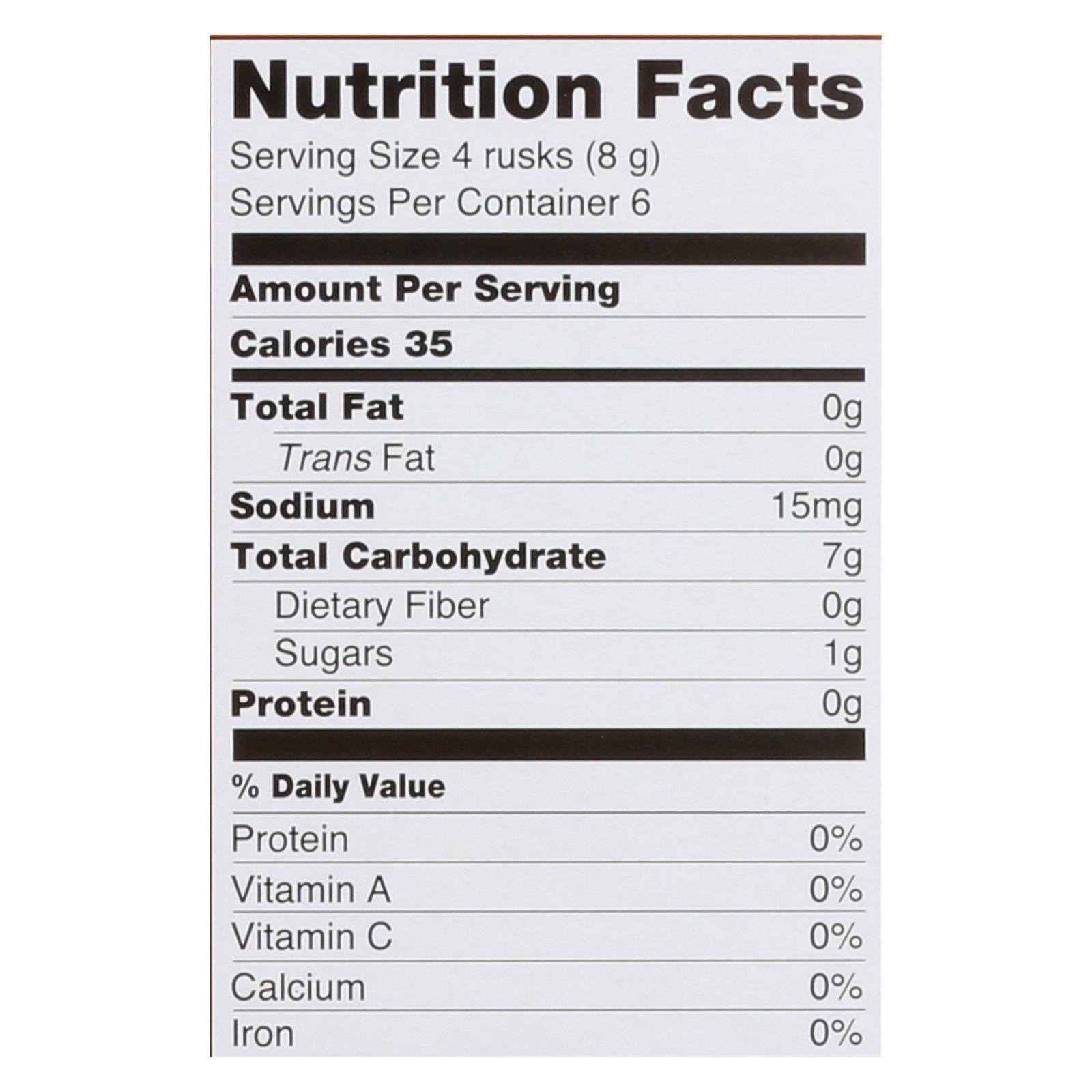 Baby Mum Mum Organic Baby Teeth Rice Rusk Organic Rick Snack With Sweet Potato And Carrot Flavor  - Case Of 6 - 1.76 Oz - GreatEagleInc