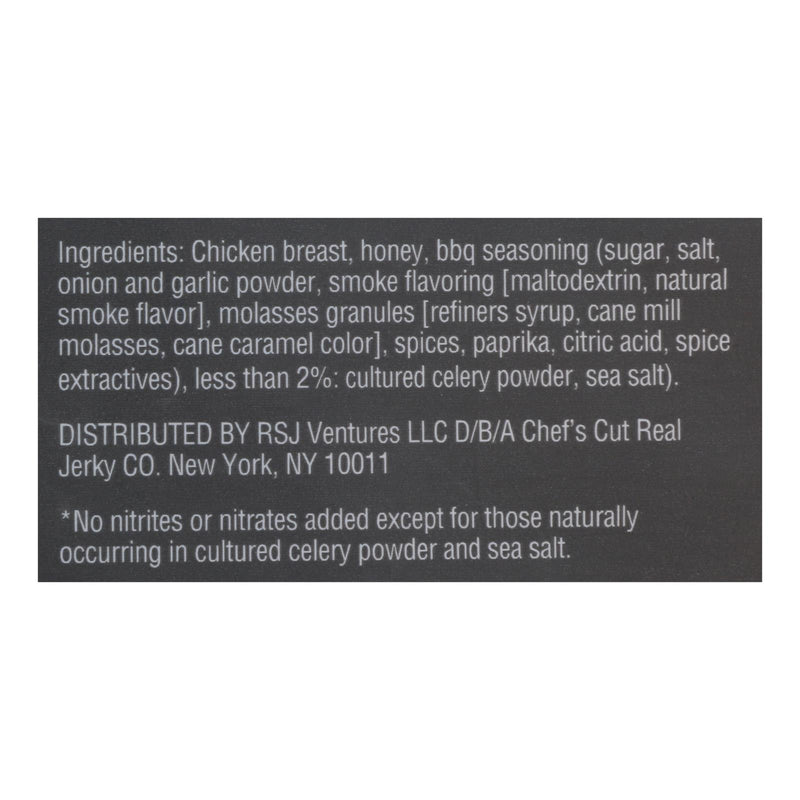 Chef's Cut Jerky - Real Chicken Jerky Honey Barbecue - Case Of 8 - 2.5 Oz. - GreatEagleInc