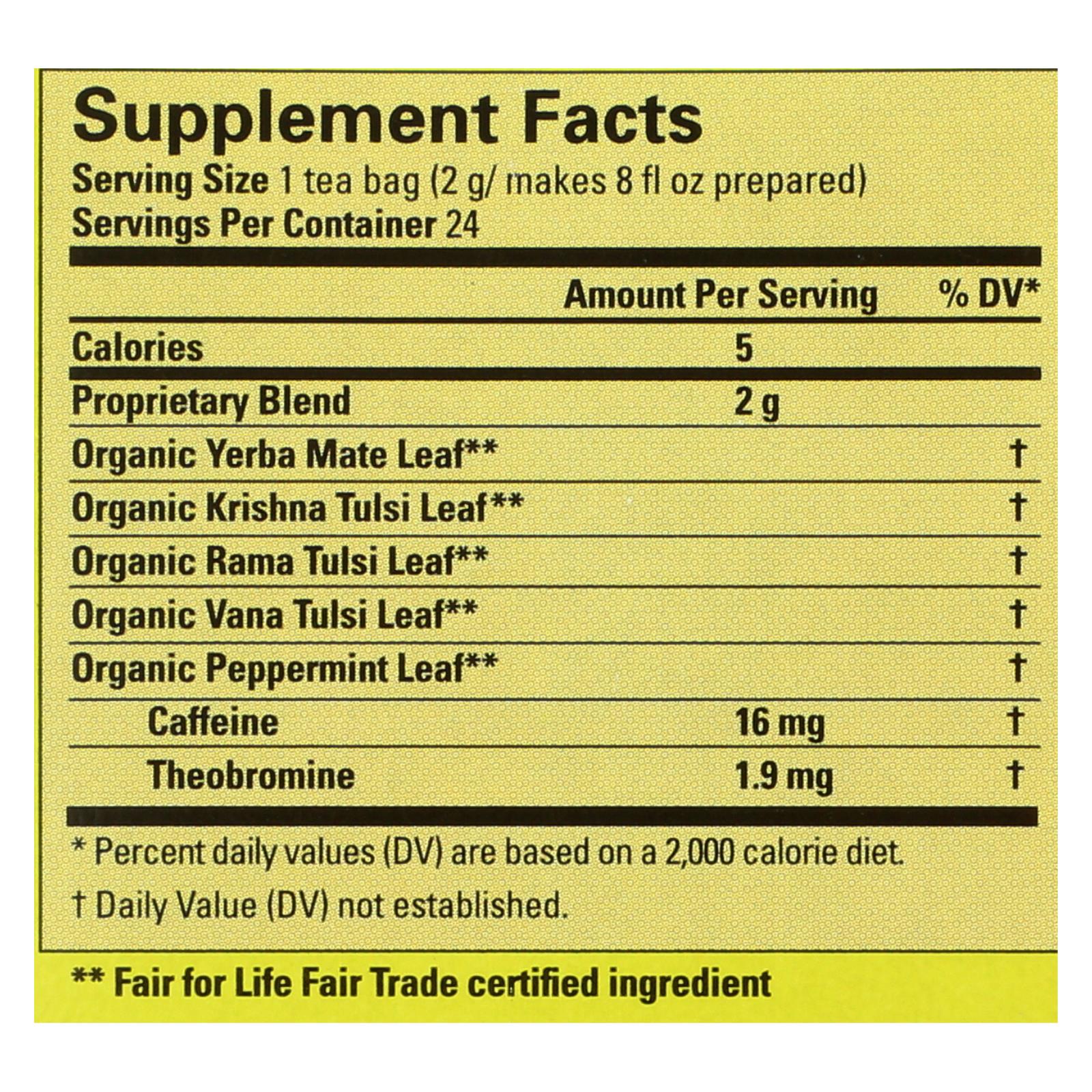 Ecoteas Holy Mate! Tea Bags  - Case Of 6 - 24 Bag - GreatEagleInc