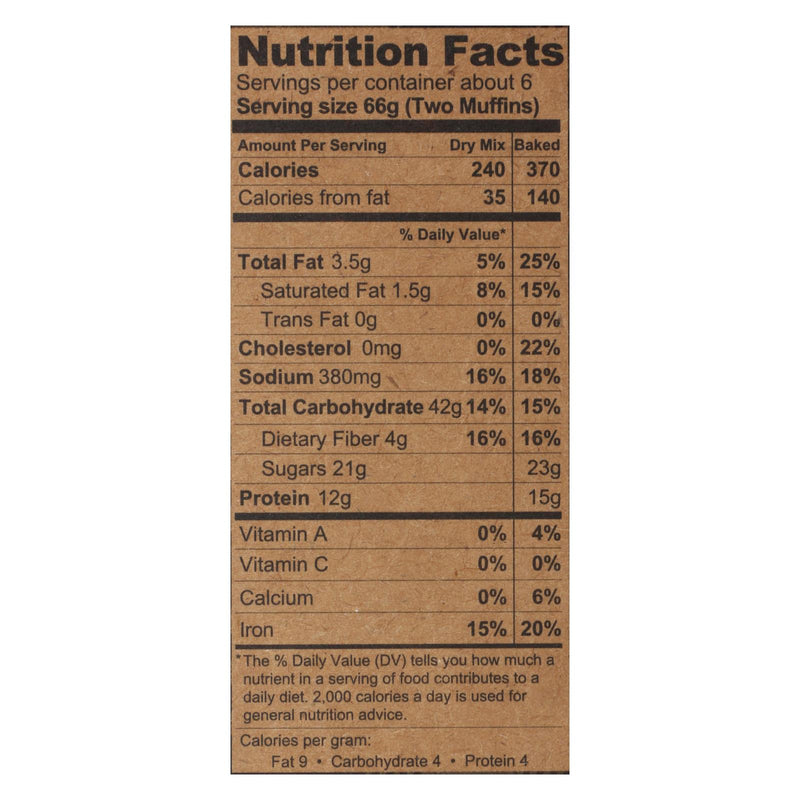 Kodiak Cakes Power Bake Double Dark Chocolate Protein Packed Muffin Mix  - Case Of 6 - 14 Oz - Home & Garden